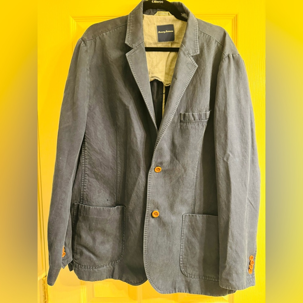 Men’s Tommy Bahama sports jacket, Navy blue size XL